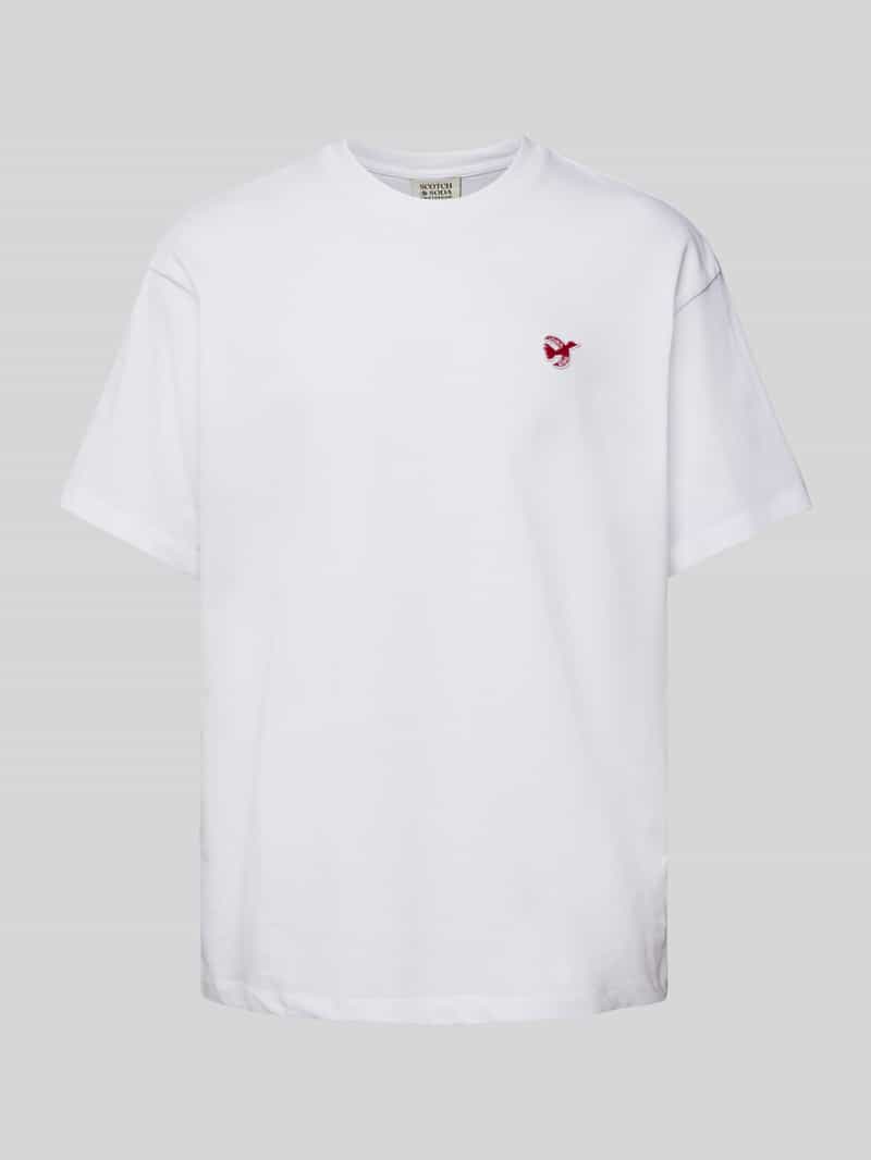 Scotch & Soda T-shirt met labelstitching