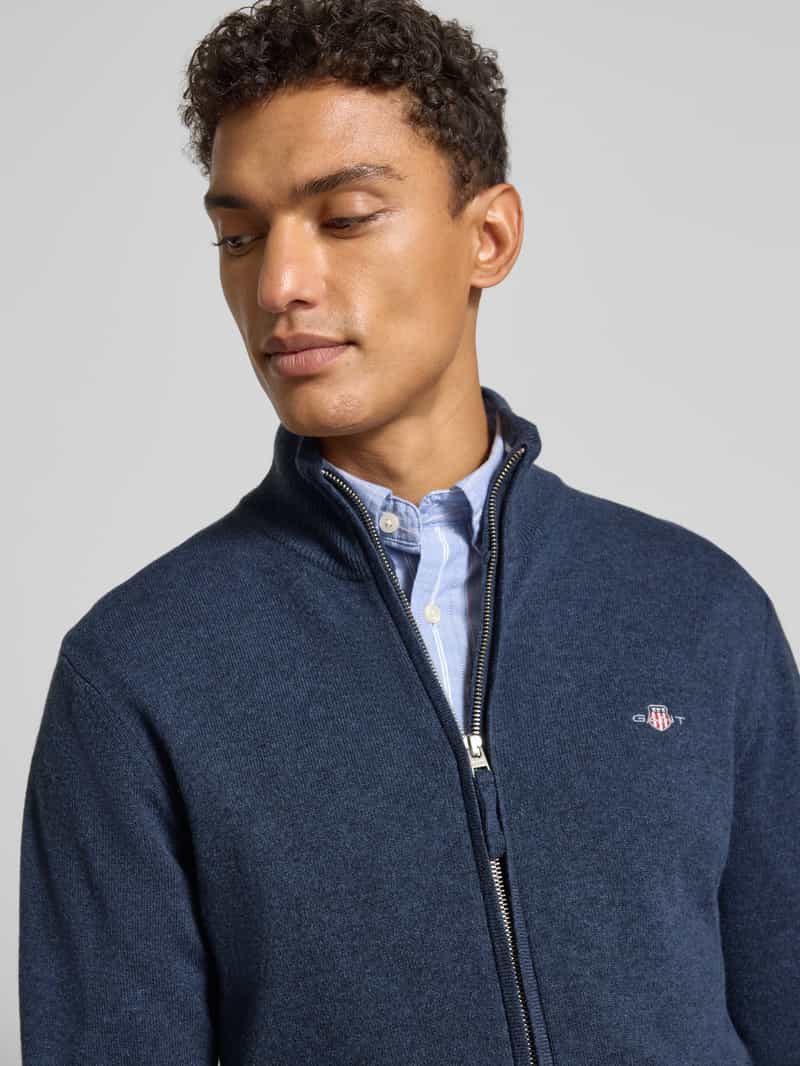 Gant Gebreid jack met ritssluiting