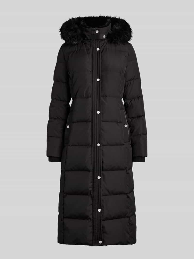 Lauren Ralph Lauren lange donsjas met afneembare capuchon