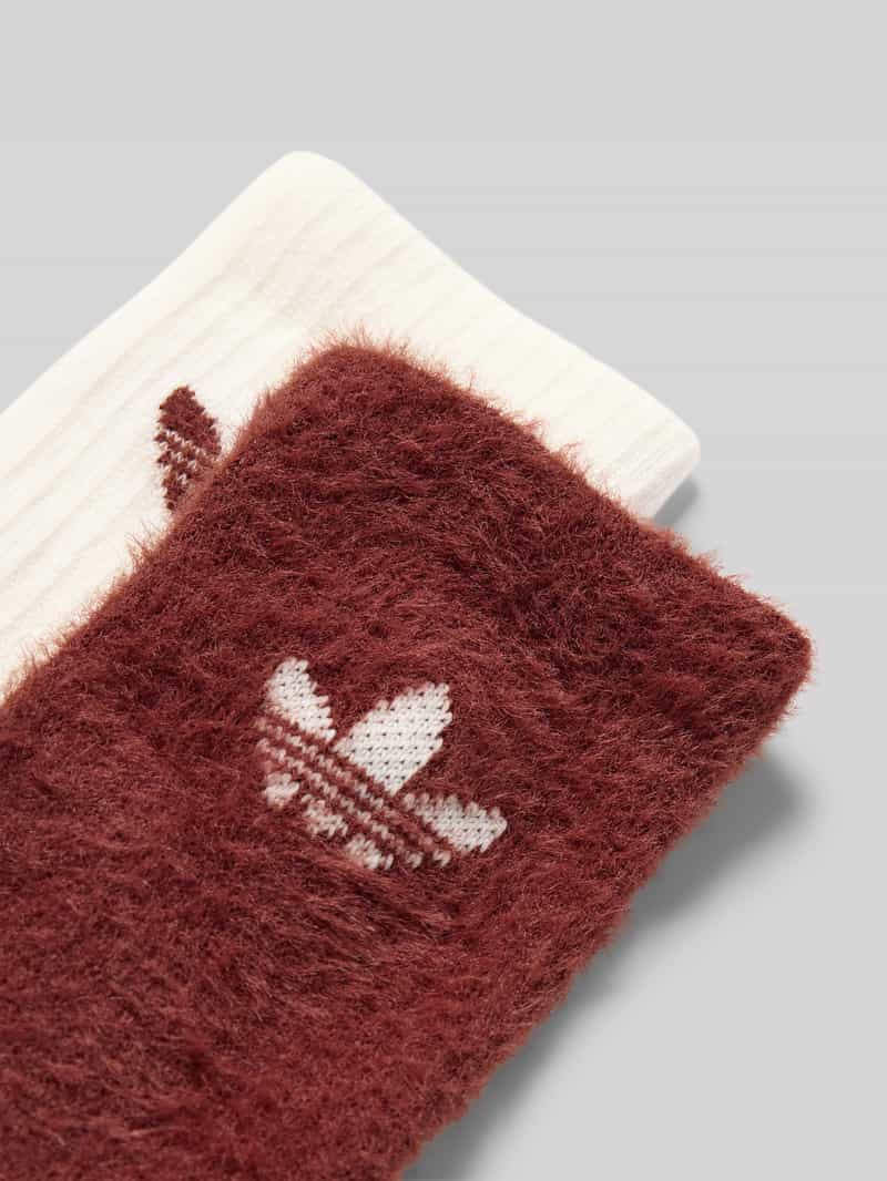 adidas Originals Sokken met logostitching in een set van 2 paar model 'Fluffy'