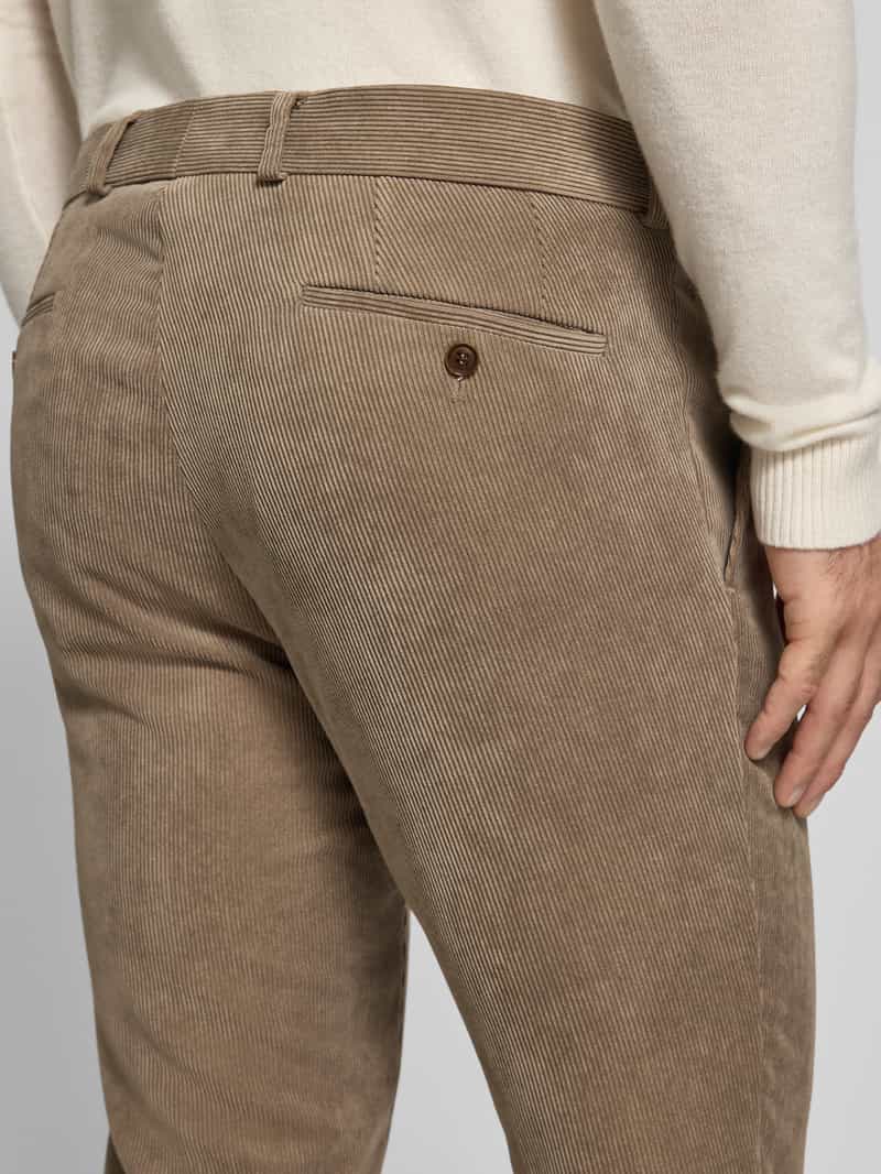 carl gross Ribcordbroek met Franse steekzakken