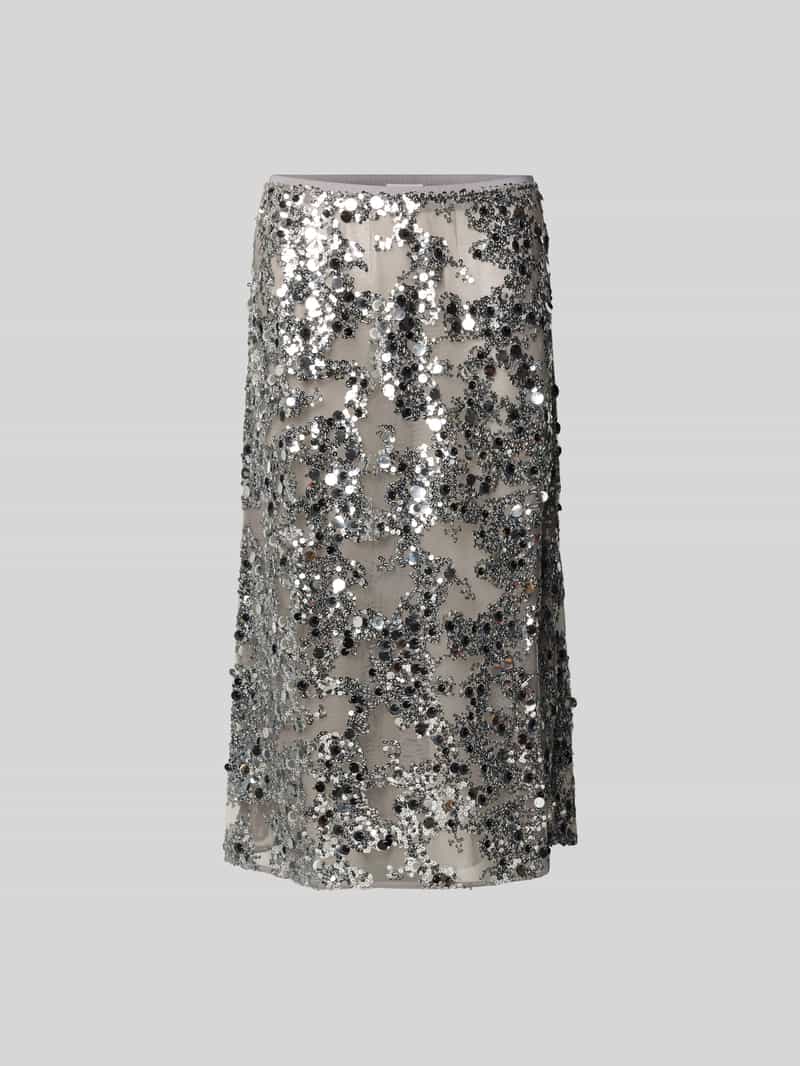 midirok met all-over pailletten