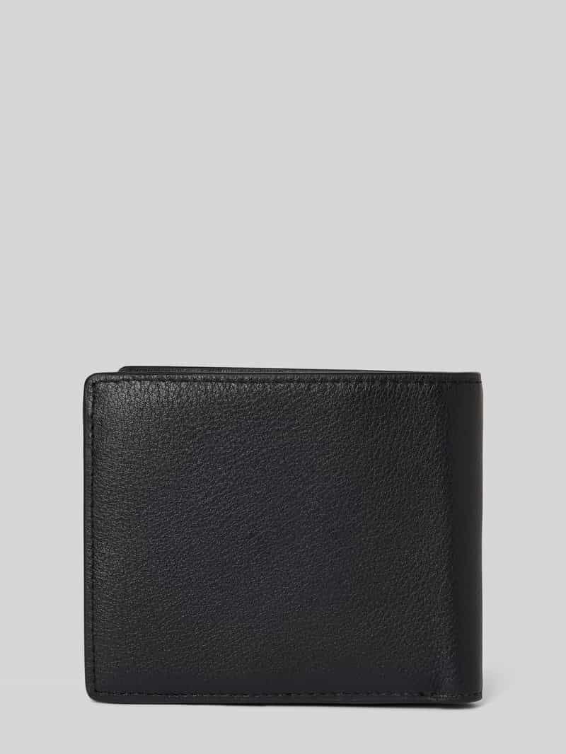 Tommy Hilfiger Portemonnee van nappaleer met labeldetail