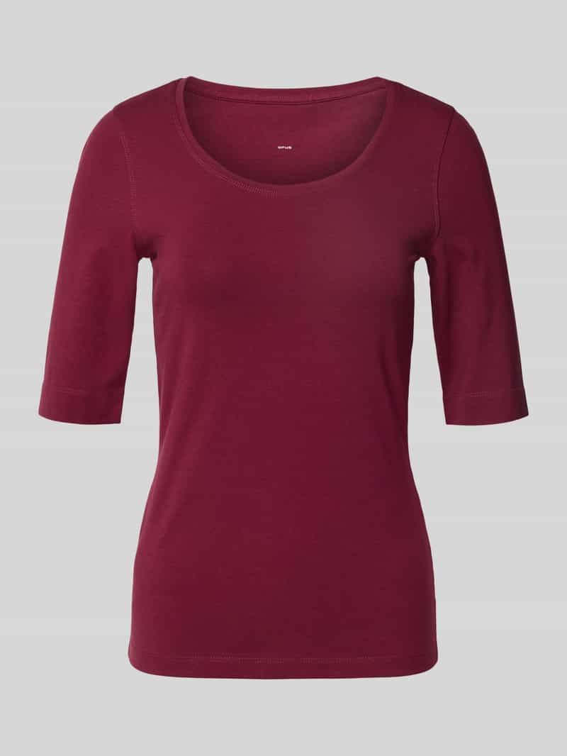 Opus T-shirt met ronde hals en 1 2-mouwen