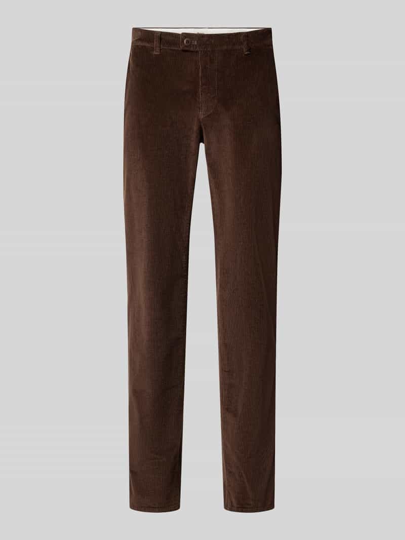 modern fit corduroy broek van katoenmix model 'Fabio'
