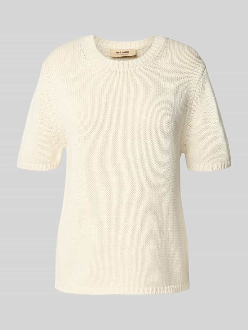 MOS MOSH Gebreid shirt met ronde hals model 'Arin'