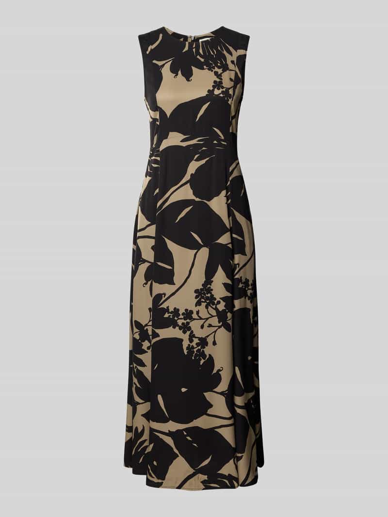 Marc O'Polo Getailleerde midi-jurk van pure viscose