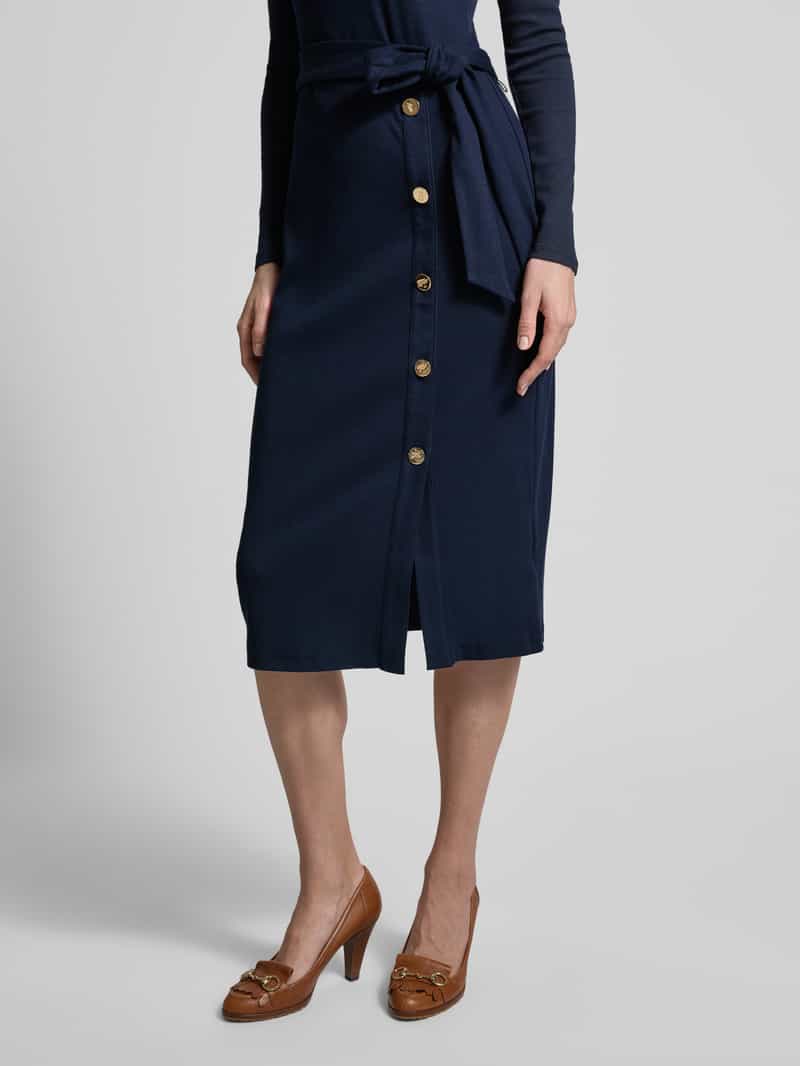 Lauren Ralph Lauren Midi-jurk met tailleriem model 'PARISSA'