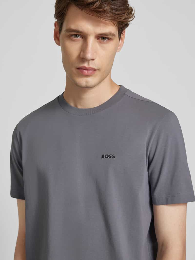 BOSS Green T-shirt met labelapplicatie model 'Tee'