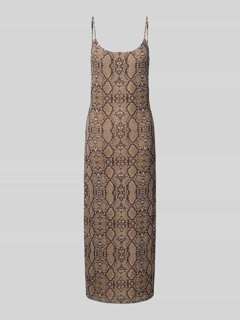 Gina Tricot Midi-jurk met spaghettibandjes en ronde hals