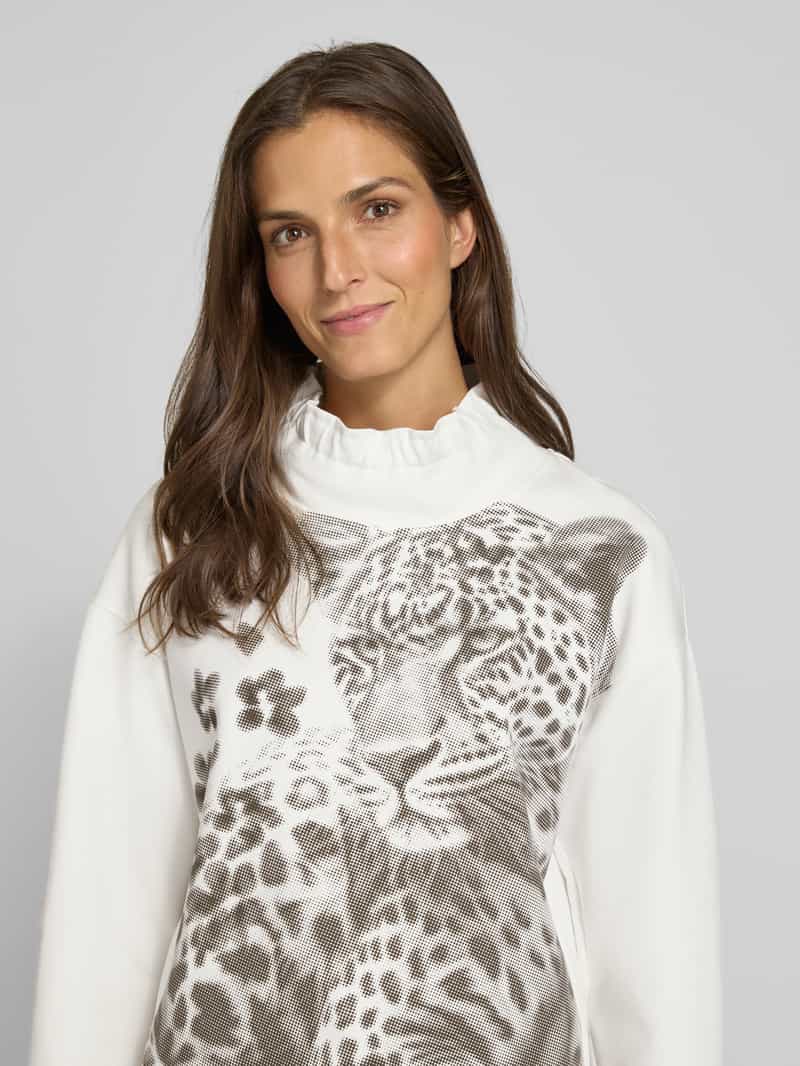 Marc Cain Sweatshirt met opstaande kraag
