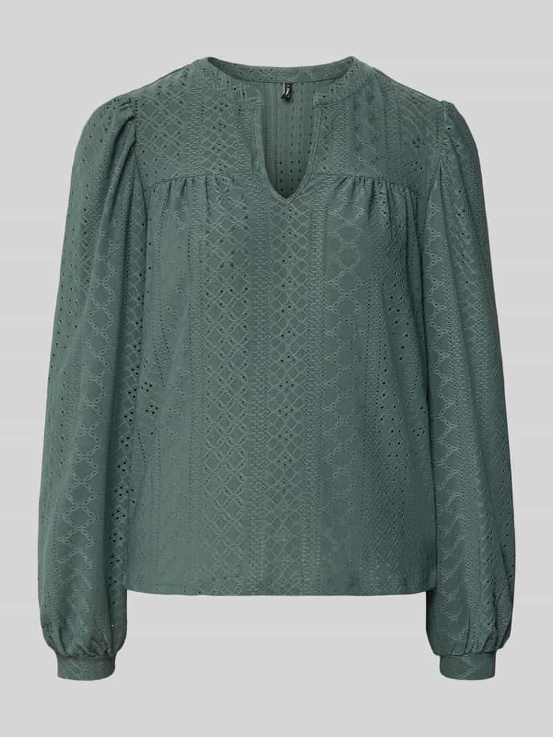 Only Relaxed fit blouseshirt met ajourpatroon model 'SANDRA'