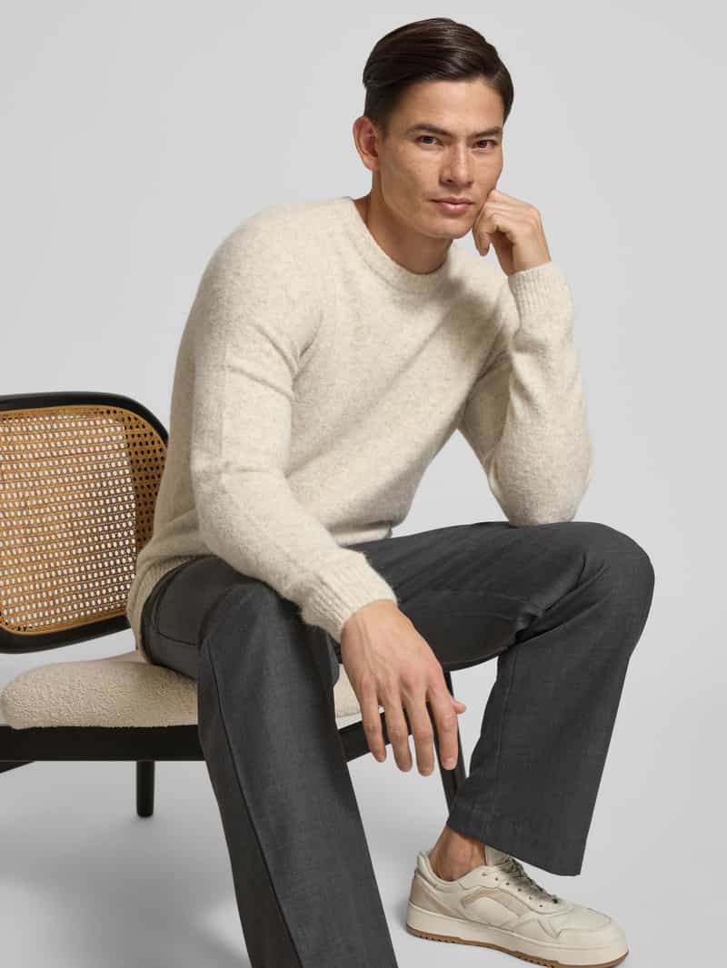JACK & JONES Premium Loose fit gebreide pullover met wol model 'BLASIMON'