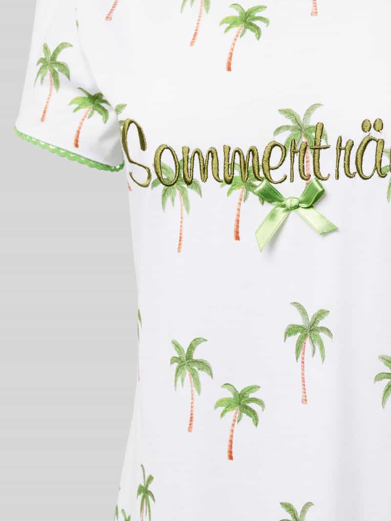 LOUIS & LOUISA Nachthemd met statementstitching model 'Sommerträume'
