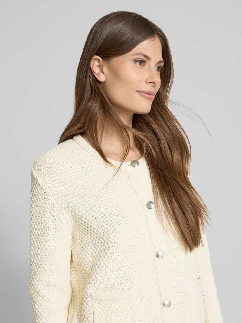 Christian Berg Woman Cardigan met structuurmotief
