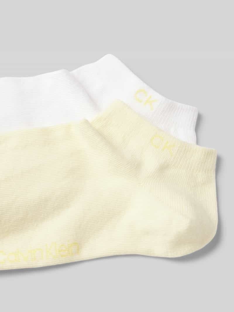 CK Calvin Klein Sneakersokken met stretch in een set van 2 paar