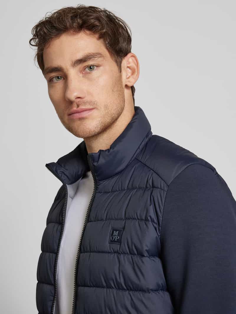 Marc O'Polo Regular fit gewatteerd jack met zachte mouwen van scuba