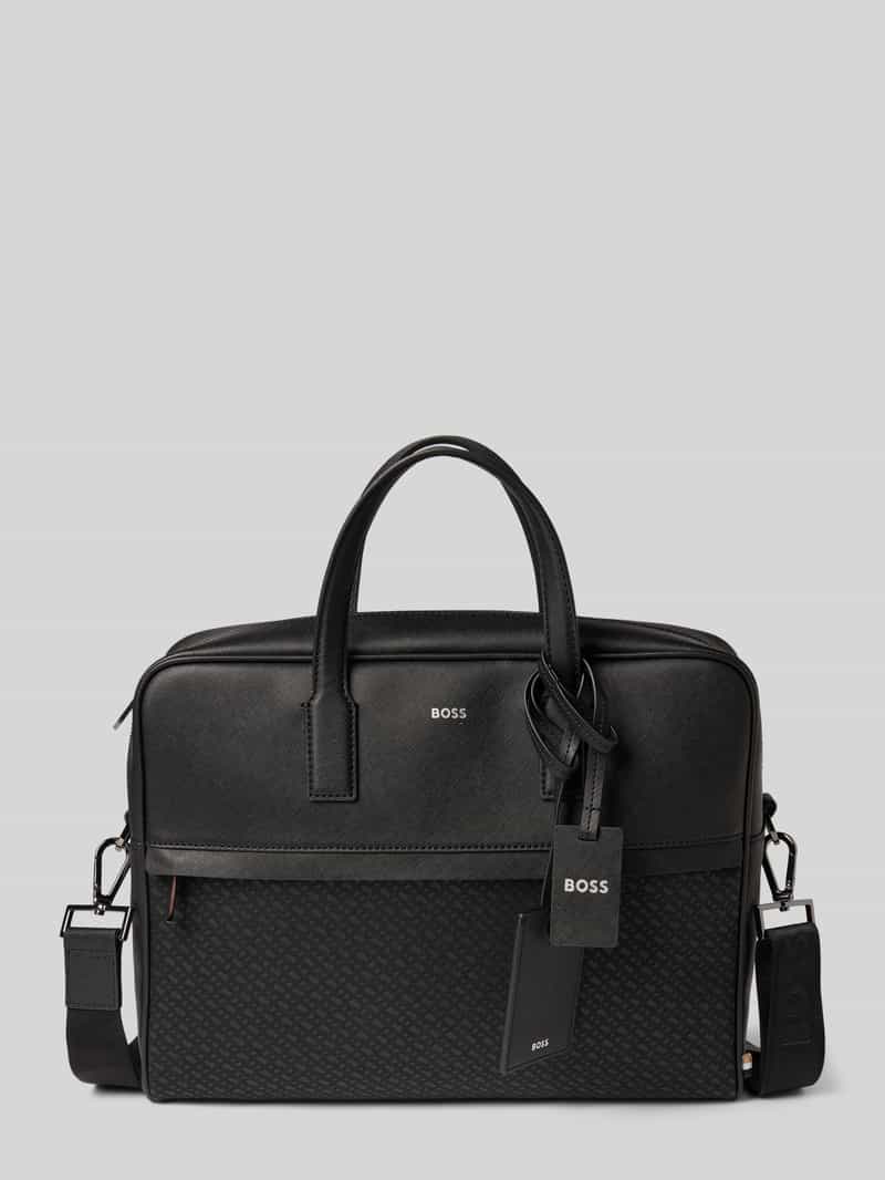 Boss Laptoptas van echt runderleer model 'ZAIR'