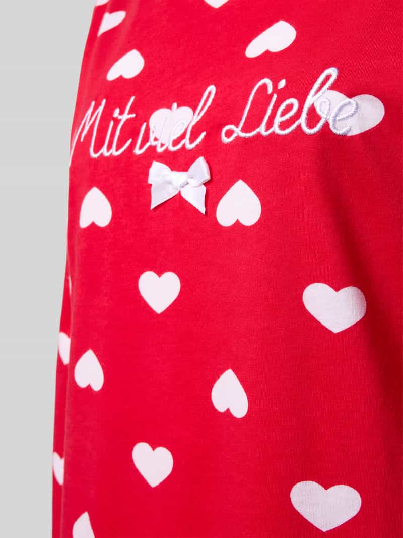 LOUIS & LOUISA Relaxed fit nachthemd met statementstitching