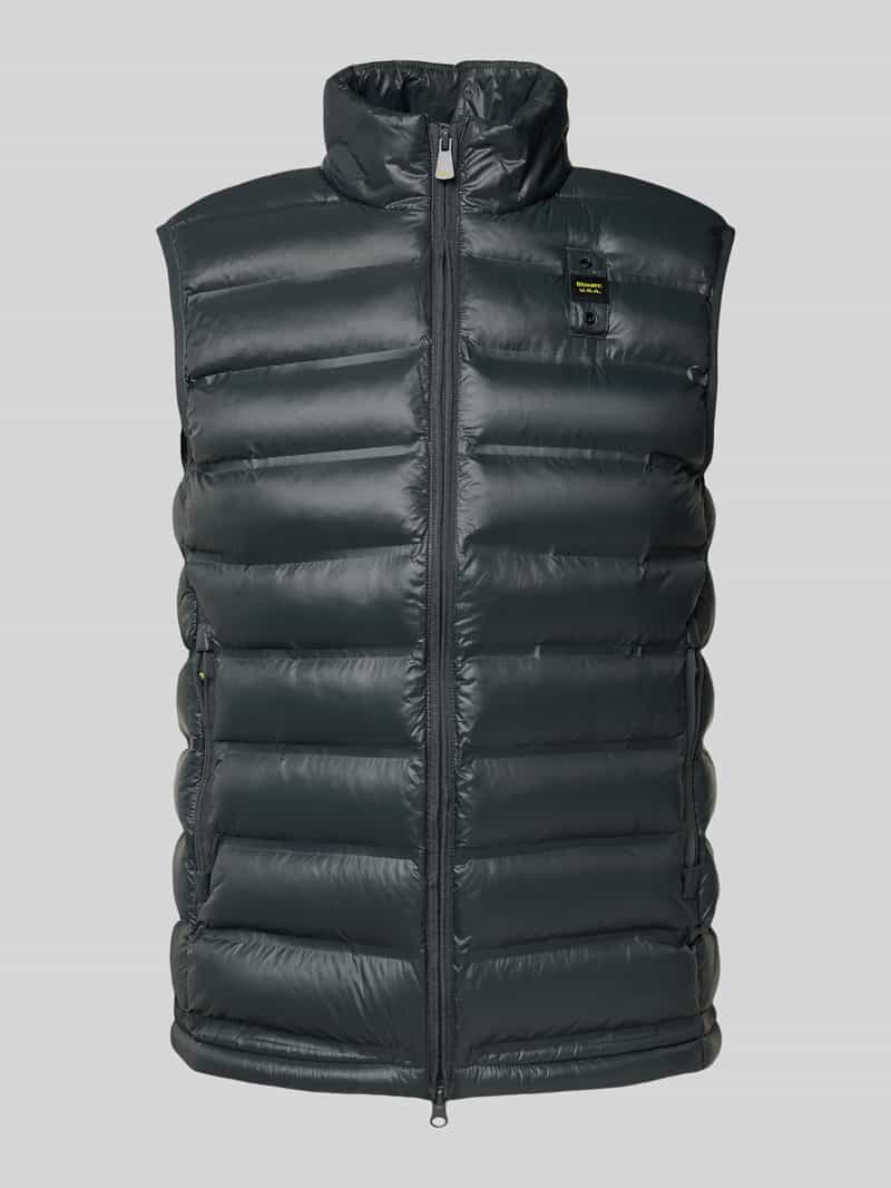 Blauer Usa Bodywarmer met opstaande kraag en tweewegsritssluiting