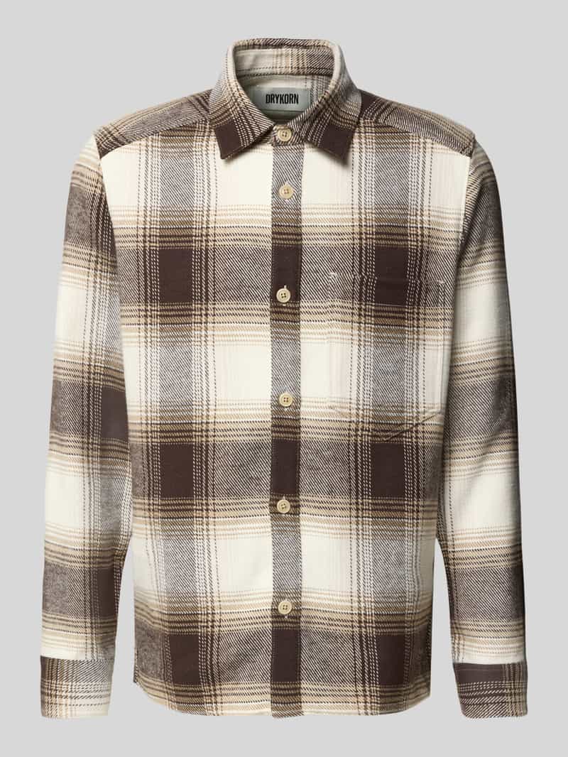 drykorn Regular fit overshirt met borstzak model 'DIEGGO'