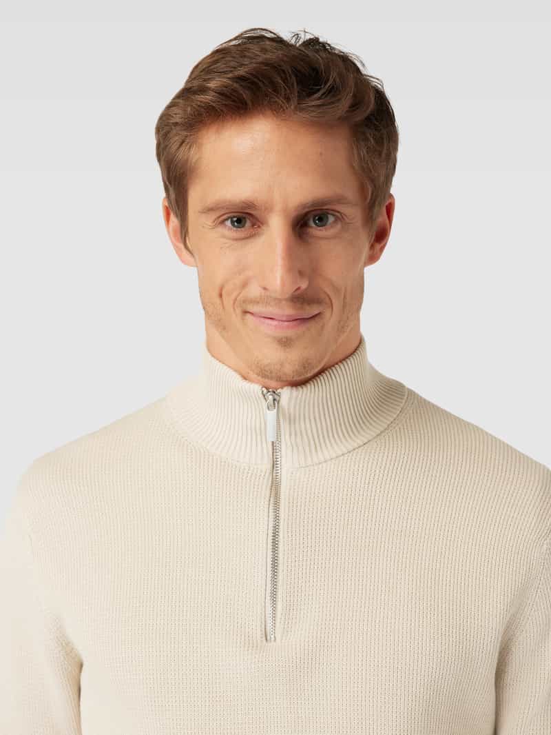 Selected Homme Geborduurde pullover met opstaande kraag