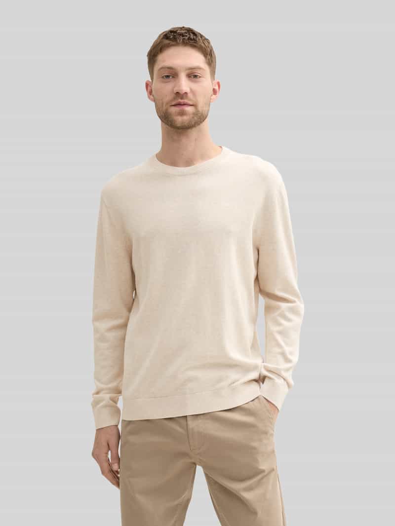 Tom Tailor Regular fit pullover van puur katoen
