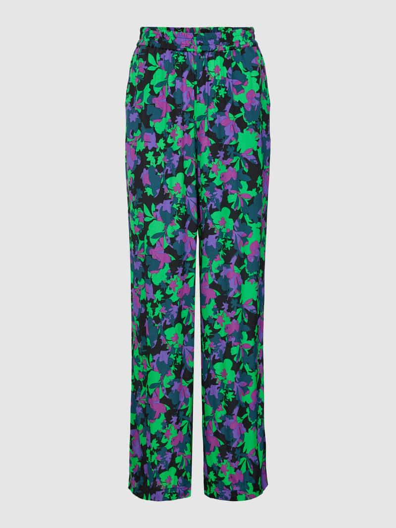 YAS Stoffen broek met bloemenmotief, model 'LICCO'