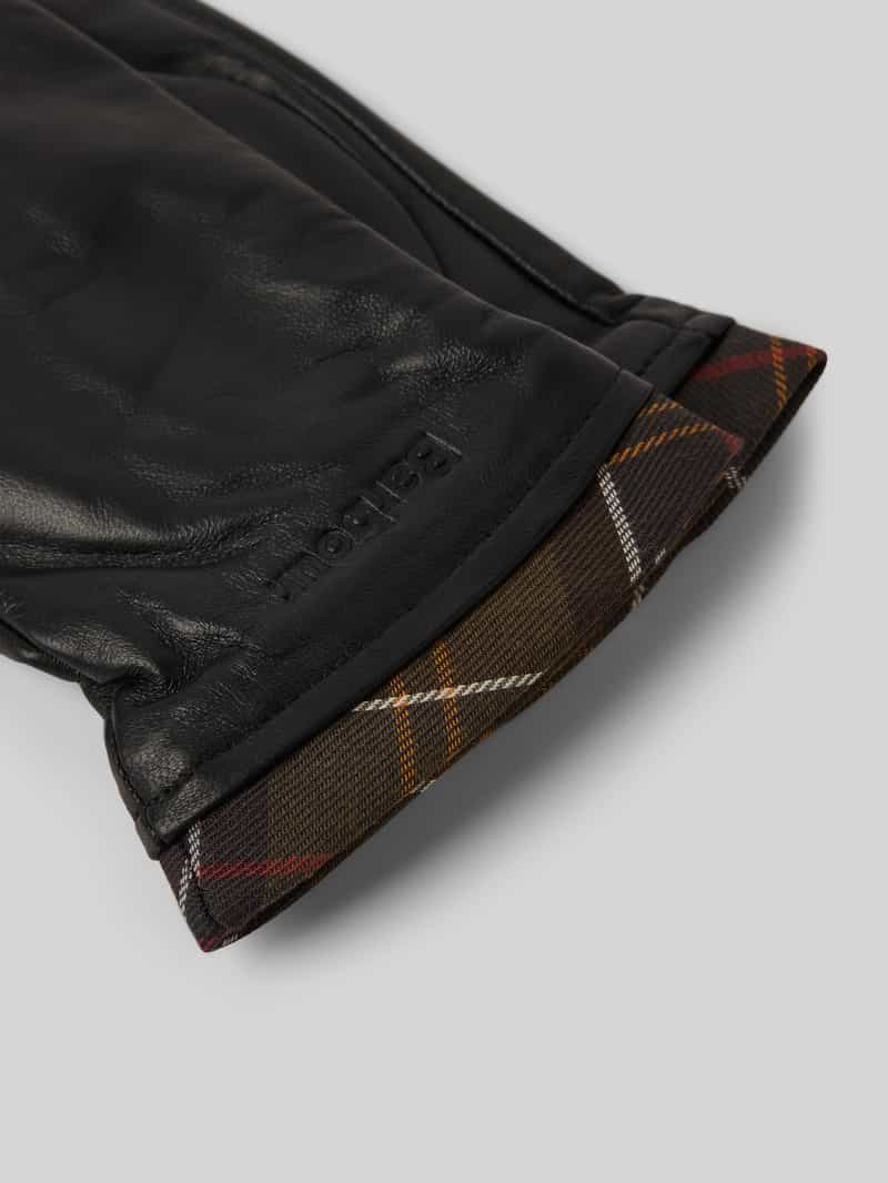 Barbour Handschoenen van echt leer model 'TARTAN'