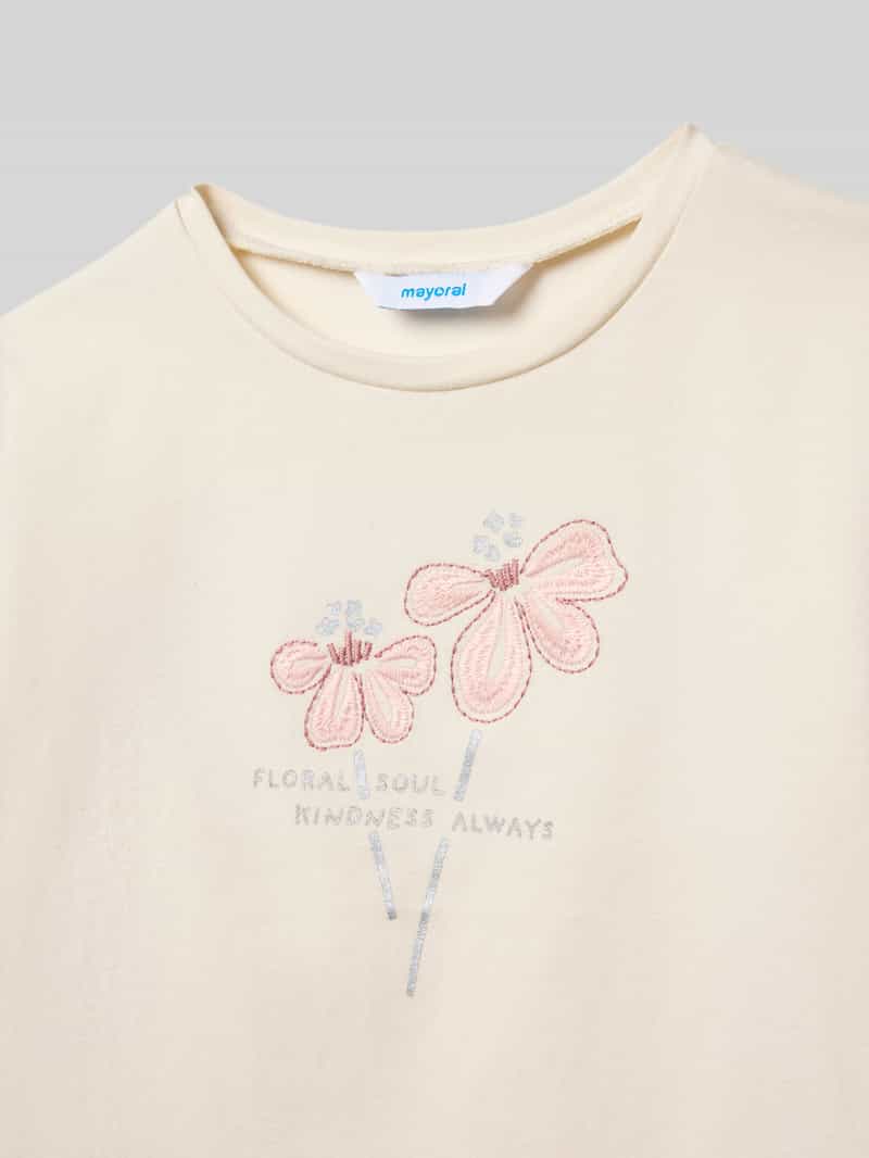 Mayoral Regular fit shirt met lange mouwen en statementprint