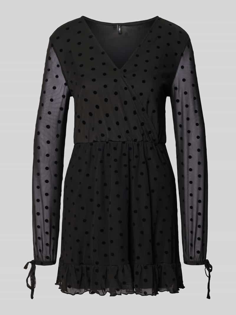 Only Getailleerde vrijetijdsjurk met diepe V-hals model 'WRAP DRESS'