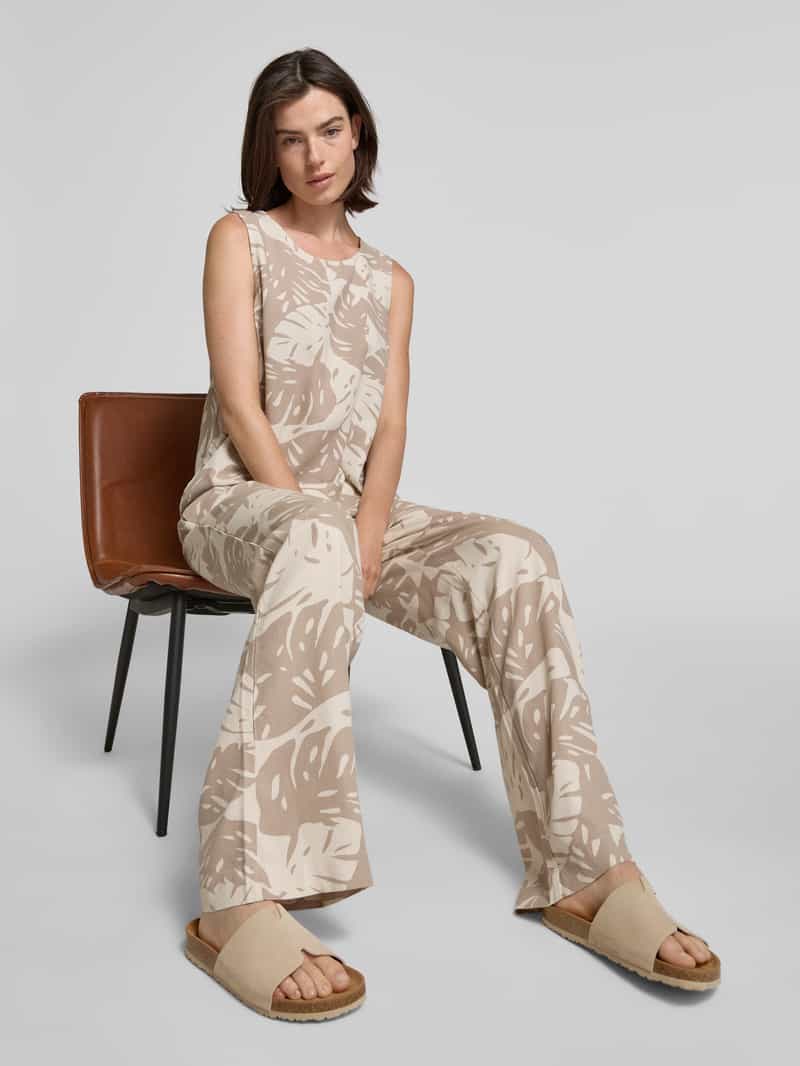 FREE QUENT Wide leg stoffen broek met tunnelkoord model 'Lavisco'