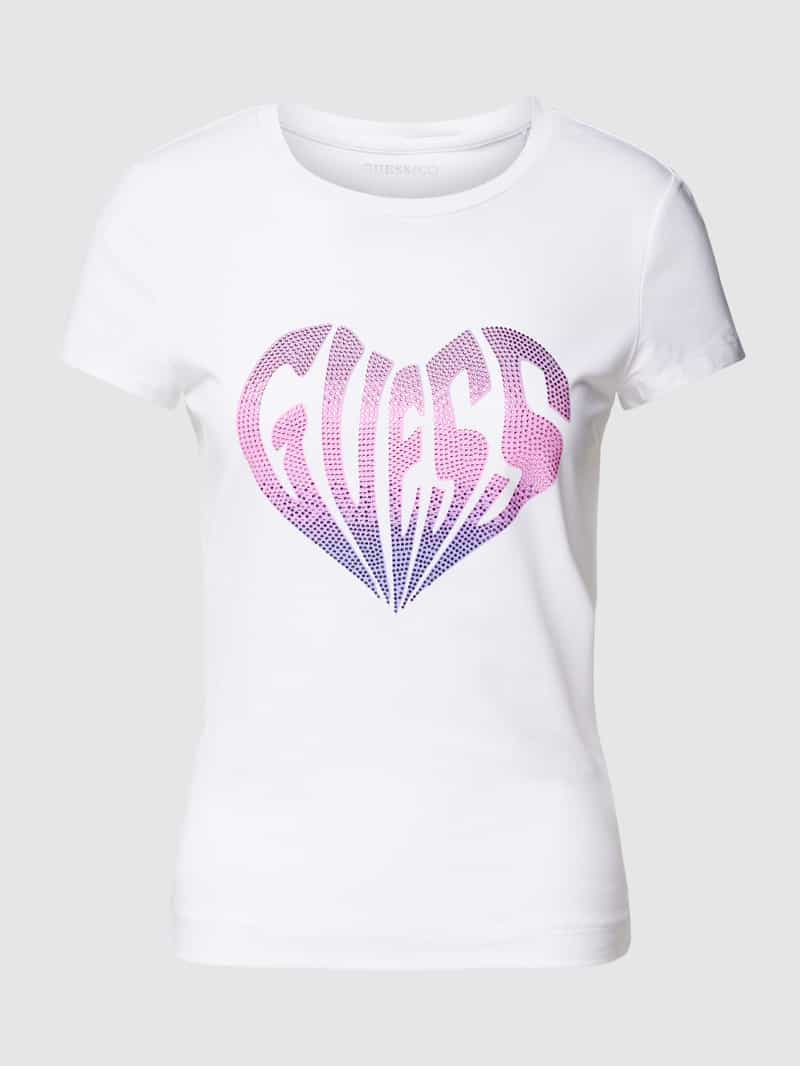 Guess T-shirt met labelprint