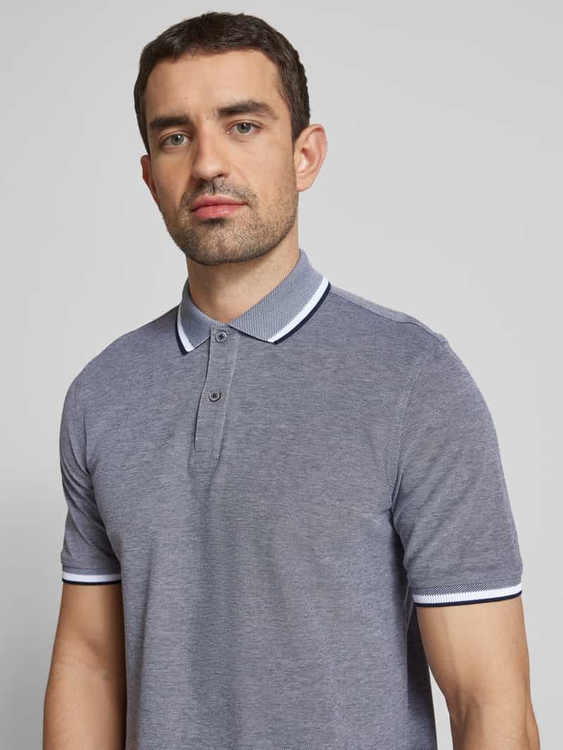 Bugatti Poloshirt met labeldetail