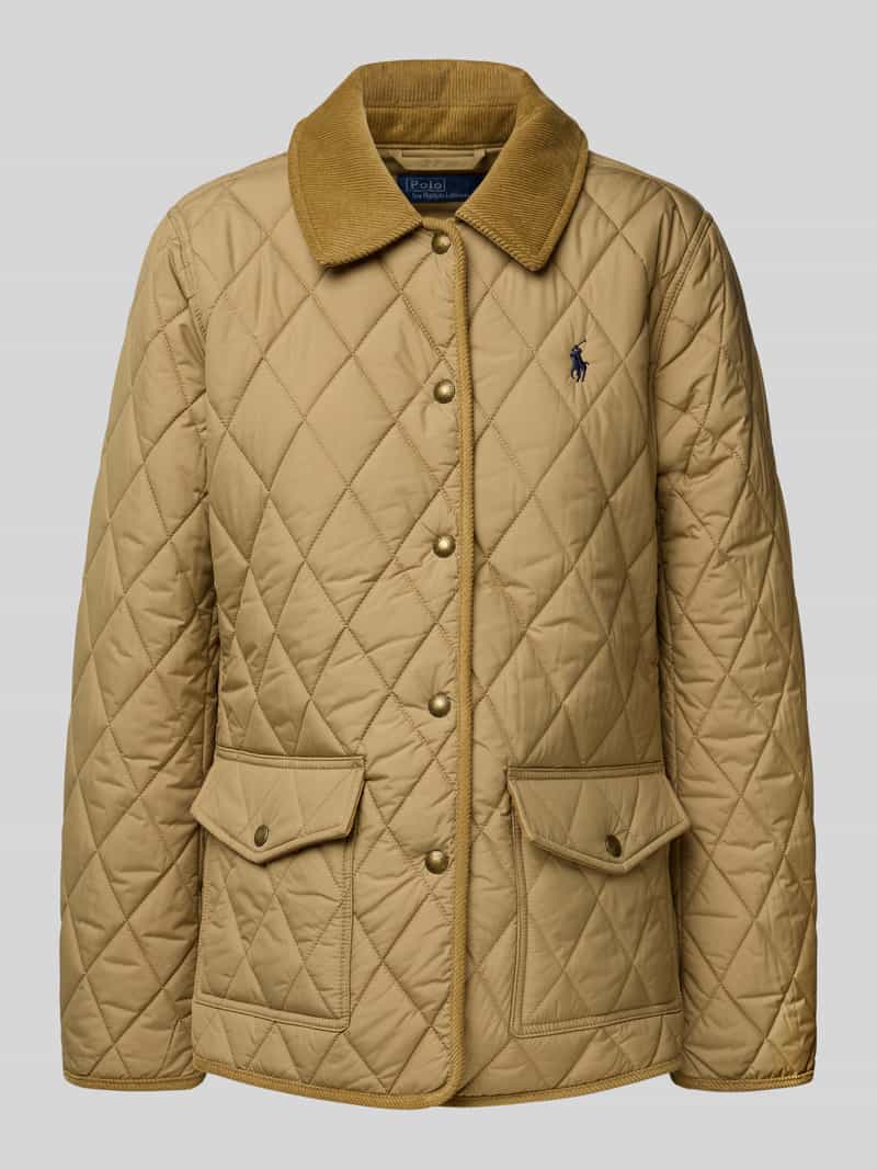 Polo Ralph Lauren Gewatteerd jack met platte kraag en klepzakken