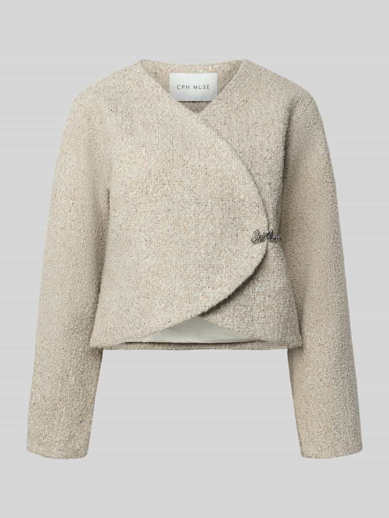 Cph Muse Blazer in bouclé-look met wol