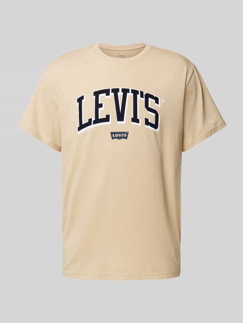 Levi's T-shirt met labelprint model 'RELAXED BABY TAB'