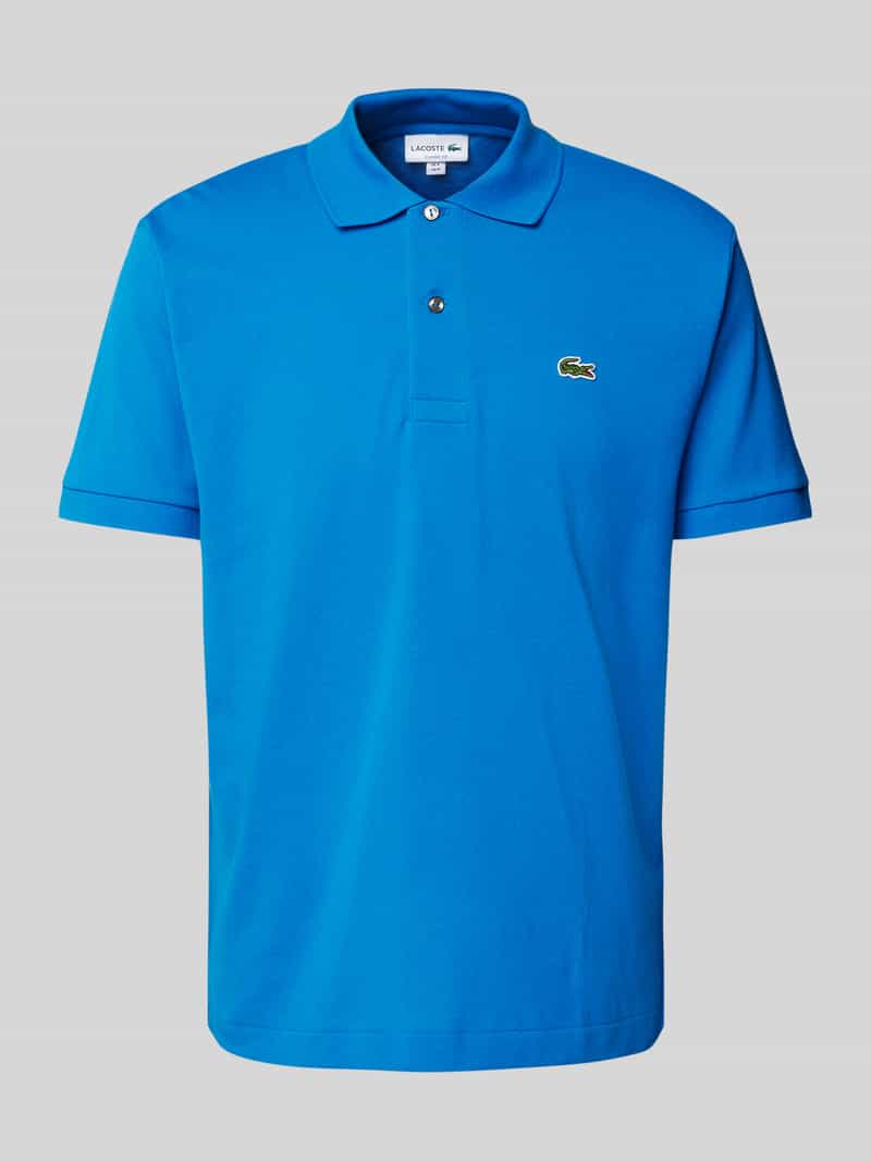 Lacoste Regular fit poloshirt met labelpatch model 'CORE PIQUE'
