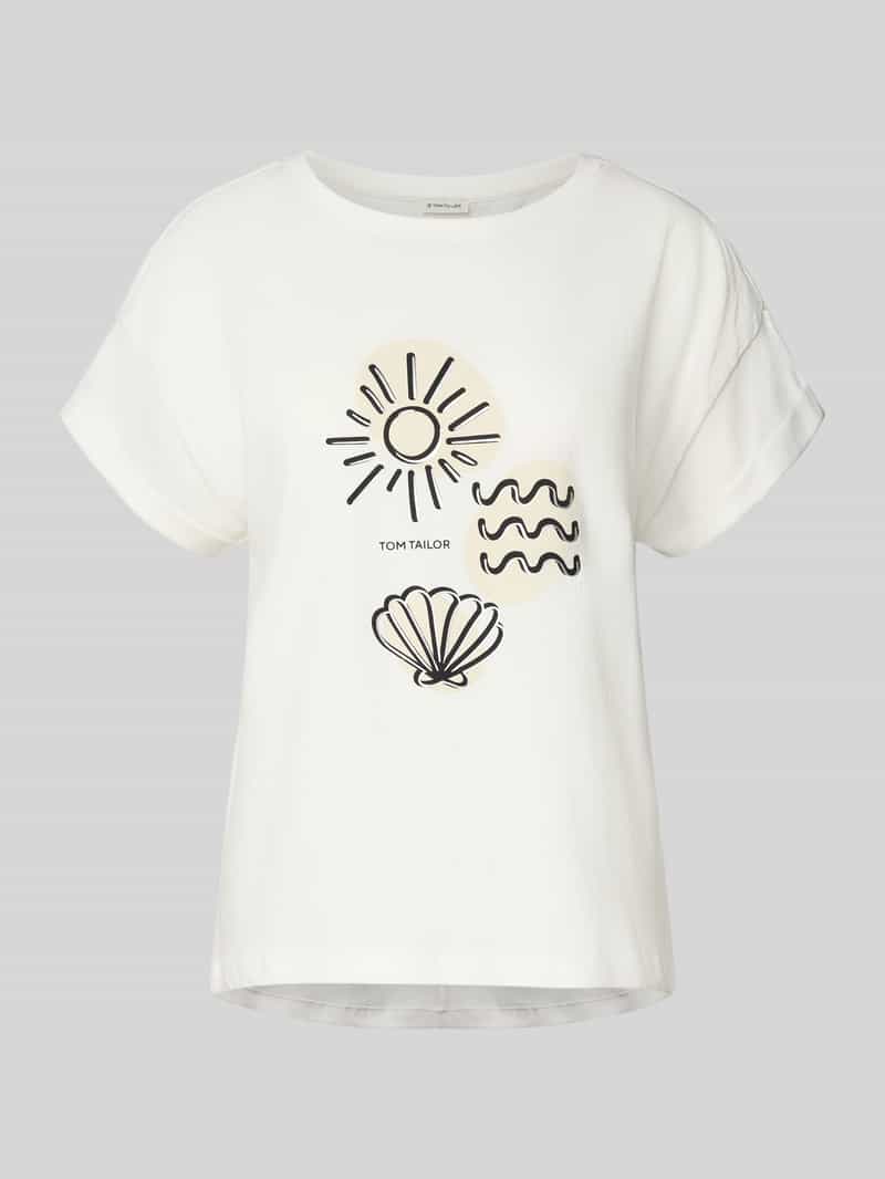 Tom Tailor Regular fit T-shirt van puur katoen