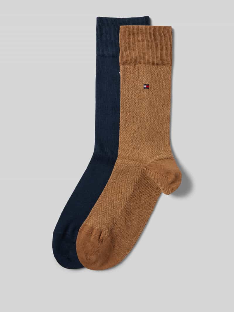 Tommy Hilfiger Sokken met labeldetail in een set van 2 paar