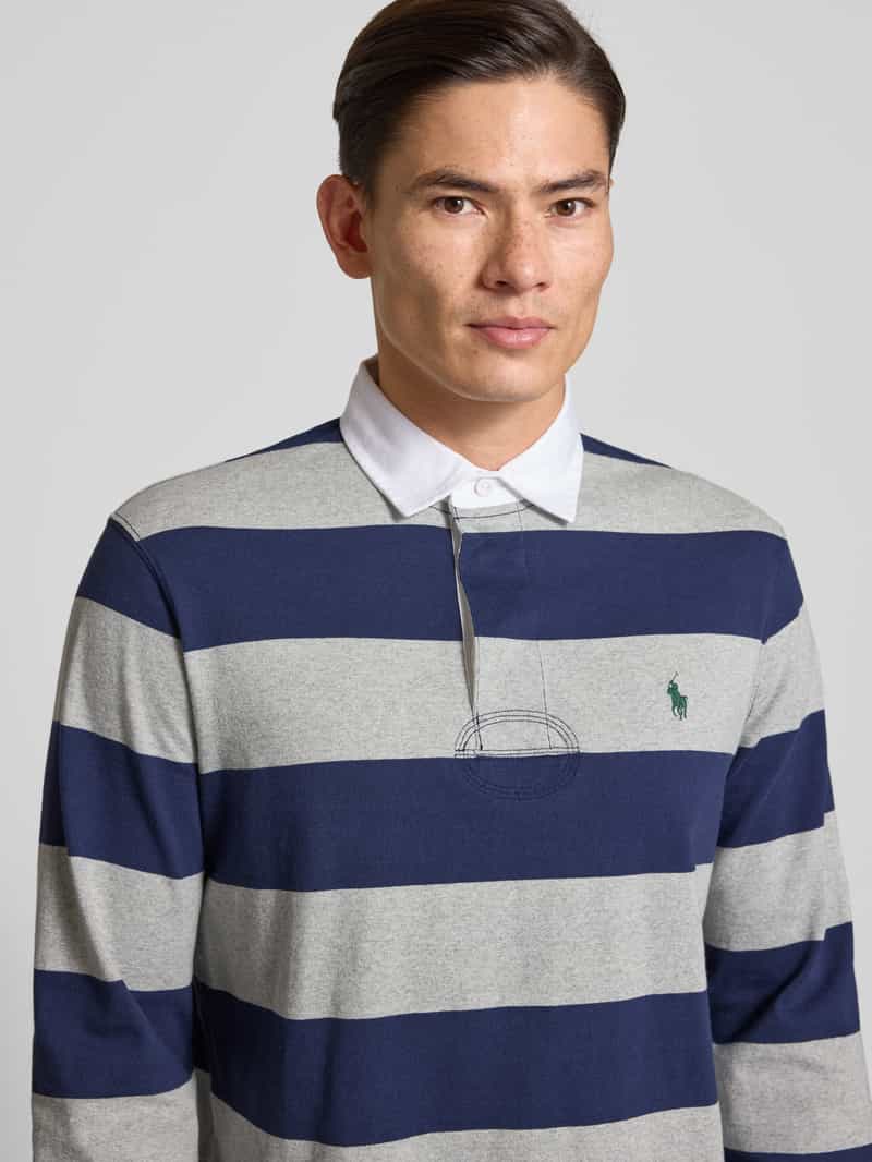 Polo Ralph Lauren Sweatshirt met polokraag en labelstitching