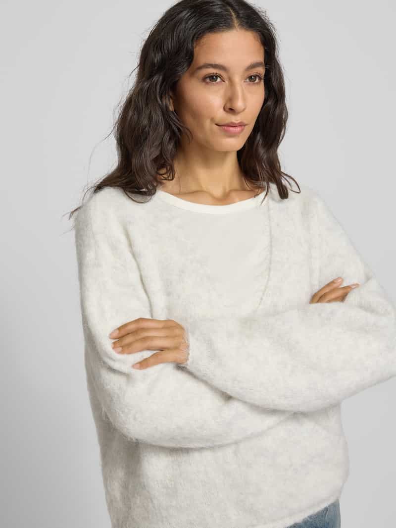 American vintage Gebreide pullover met V-hals model 'NUNY'