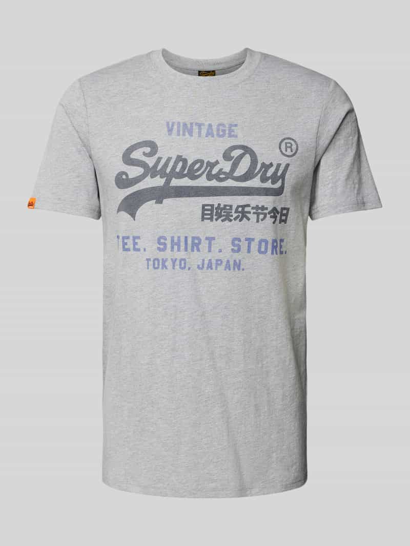 Superdry Relaxed fit T-shirt met labelprint