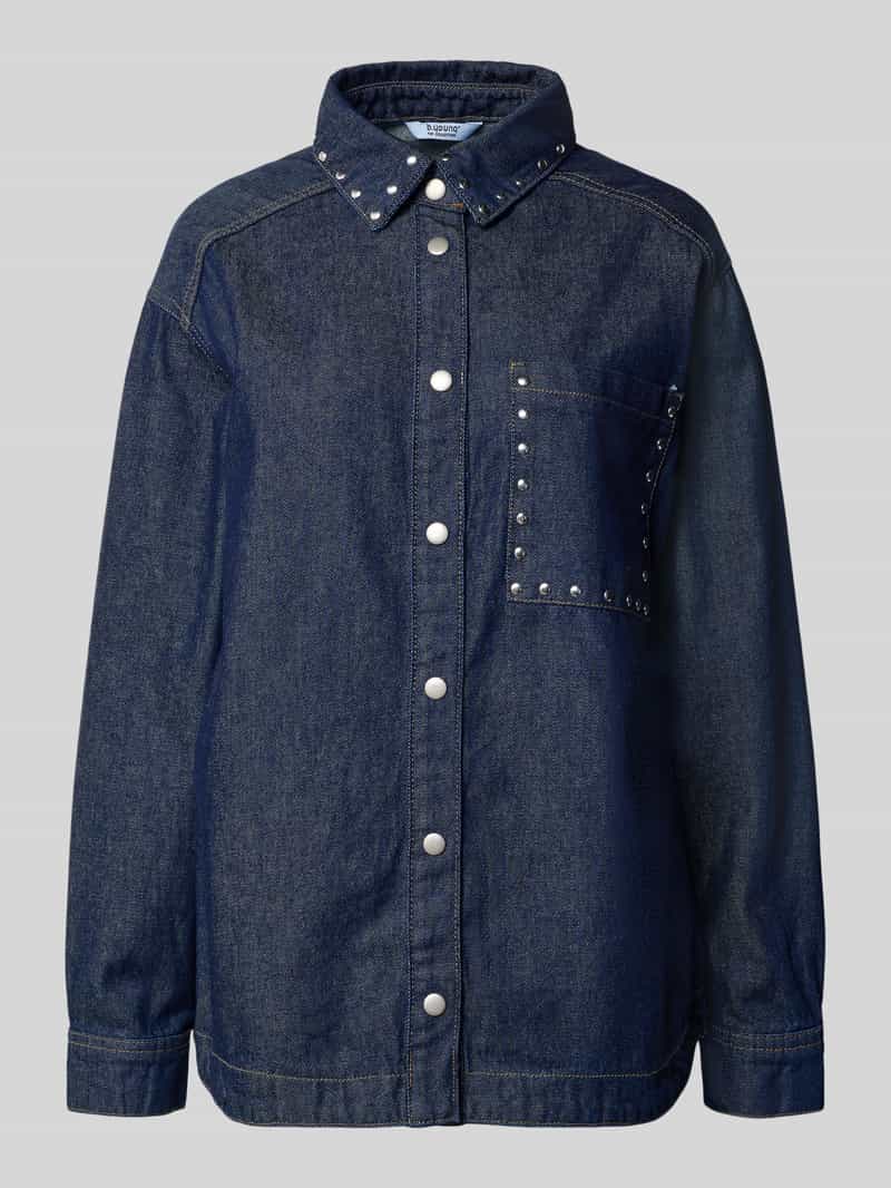 b.Young Jeansblouse met knoopsluiting model 'Kayja'