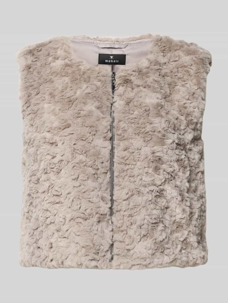 monari Gilet van teddybont met ritssluiting