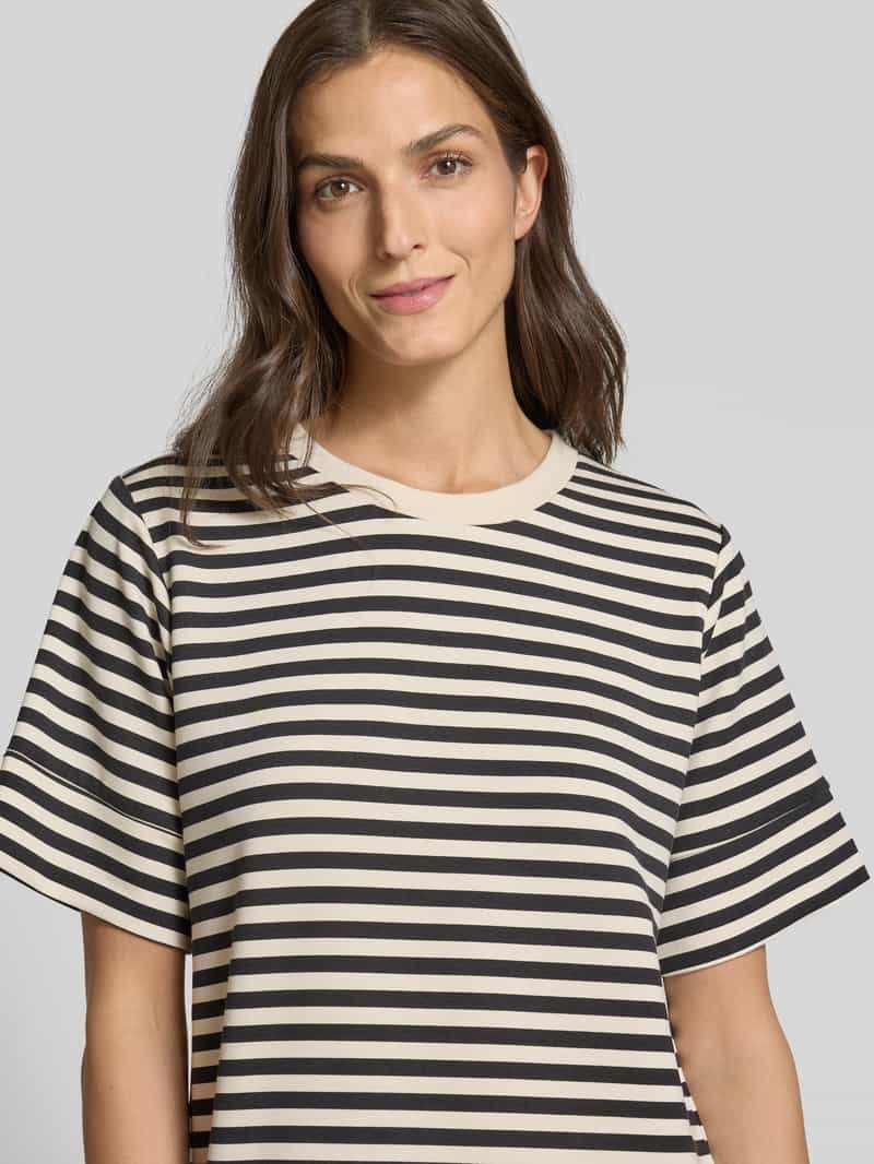 Soyaconcept Knielange sweatjurk met ronde hals model 'BARNI'