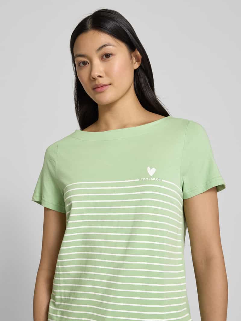 Tom Tailor Regular fit T-shirt van puur katoen
