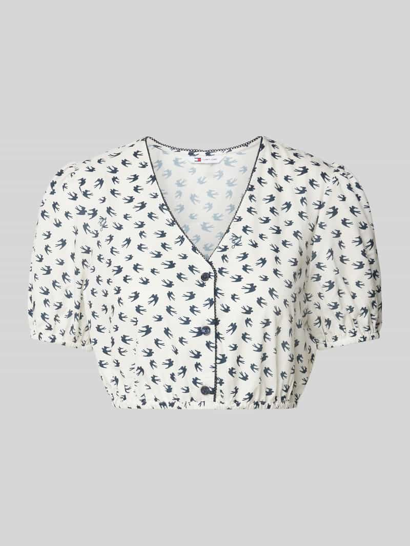 Tommy Jeans Korte overhemdblouse met knoopsluiting