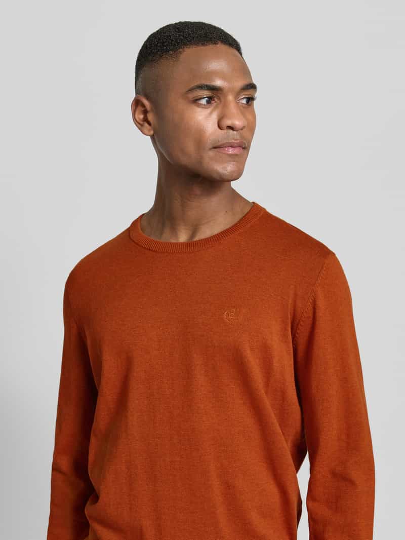 Bugatti Gebreide pullover met ribboorden