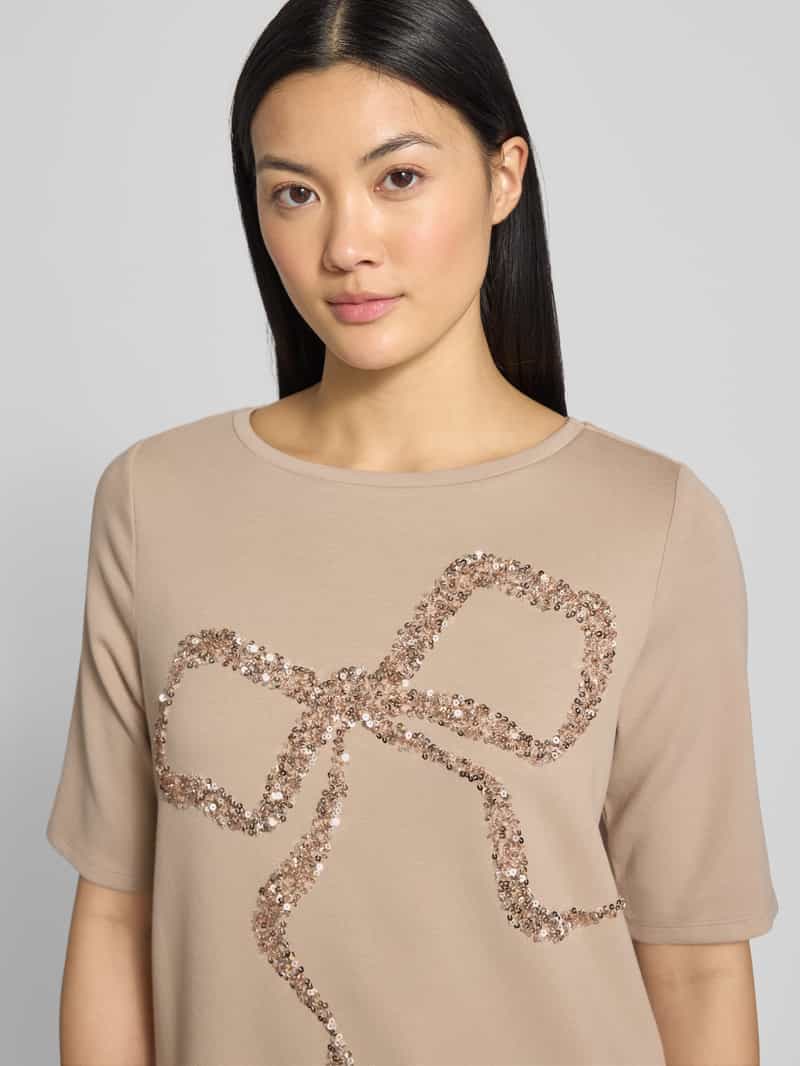 s.Oliver BLACK LABEL Relaxed fit T-shirt van viscosemix